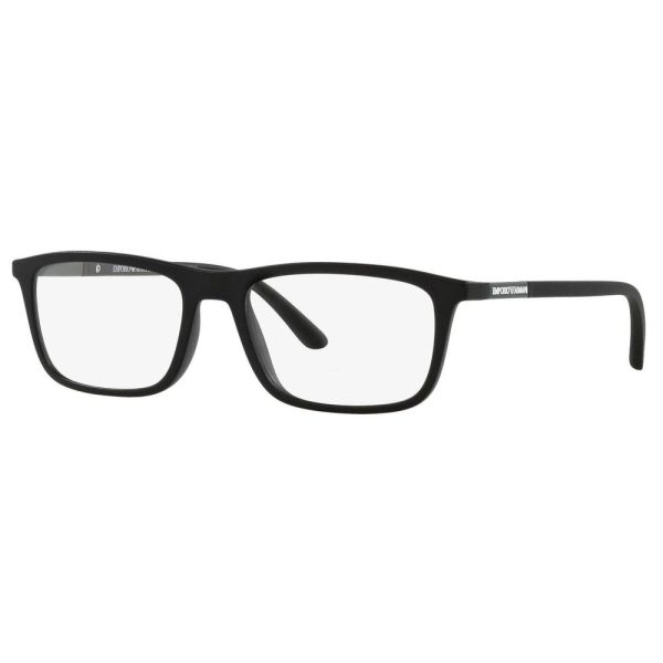 EMPORIO ARMANI EA4160 5042/ 1W Men Optical with Clip-On Sunglasses Matte Black