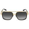 BALMAIN BPS-108A-58 Unisex Sunglasses GOLD, Gray