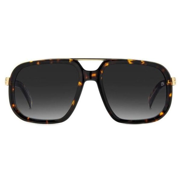 DAVID BECKHAM DB 7101/S 2IK9O Men Sunglasses Havana and gold