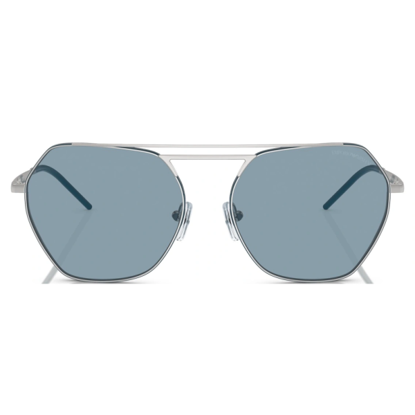EMPORIO ARMANI EA 2148 3015/80 Women Sunglasses Shiny Silver