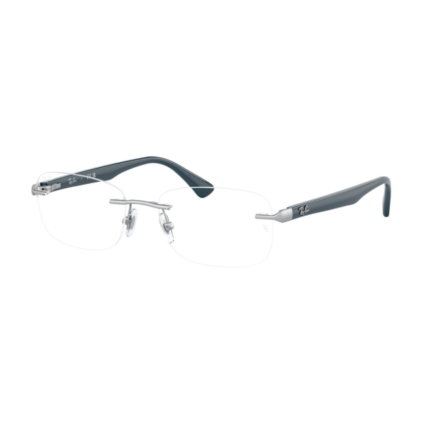 Ray-Ban RB6488I 2538 Unisex Optical Frame Silver with Blue