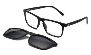 TOMMY HILFIGER TH 1079 C2 C/O Unisex Clip On Sunglass MATTE BLACK