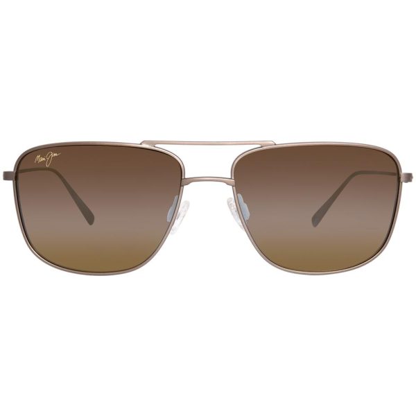 MAUI JIM MJ887-01 Unisex Sunglasses Satin Sepia