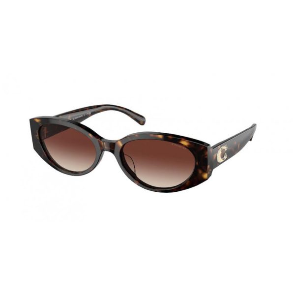 COACH HC 8353U 512013 Women Sunglasses DARK TORTOISE