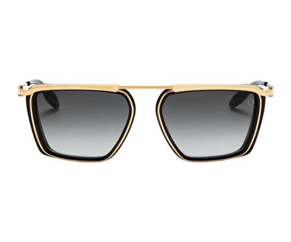 AKONI AKS-205A-57 Men Sunglasses Gold - Black