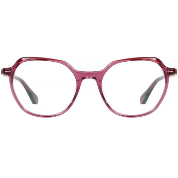 GIGISTUDIOS 6601/9 JUNE S/ROUND PU Women Optical Frame Purple & Demi Brown