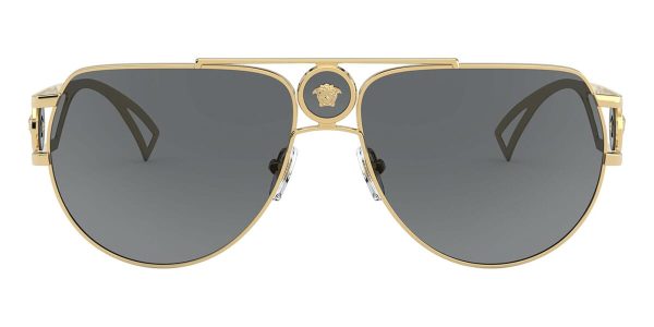 VERSACE VE 2225 1002/87 3N Unisex Sunglasses GOLD