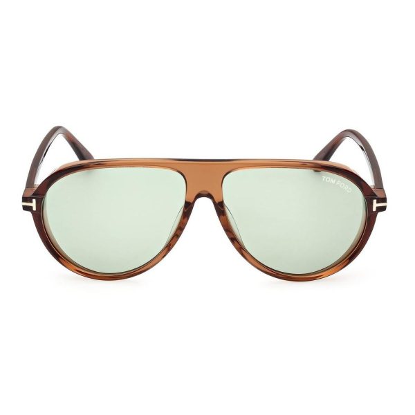 TOM FORD FT 1023 48N Men Sunglasses Transparent brown