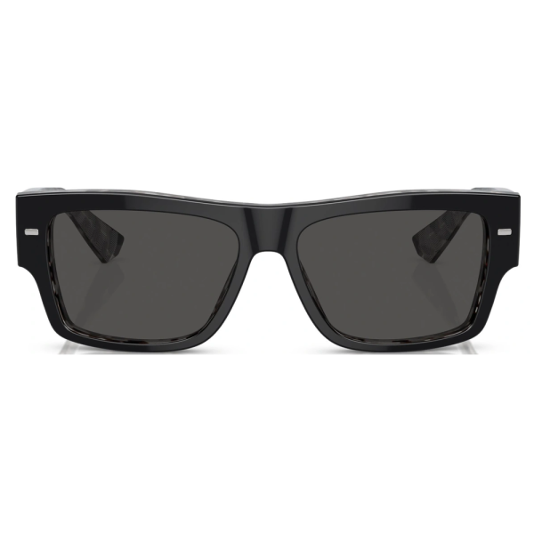 DOLCE&GABBANA DG 4451 3403/87 Men sunglasses Black On Grey Havana