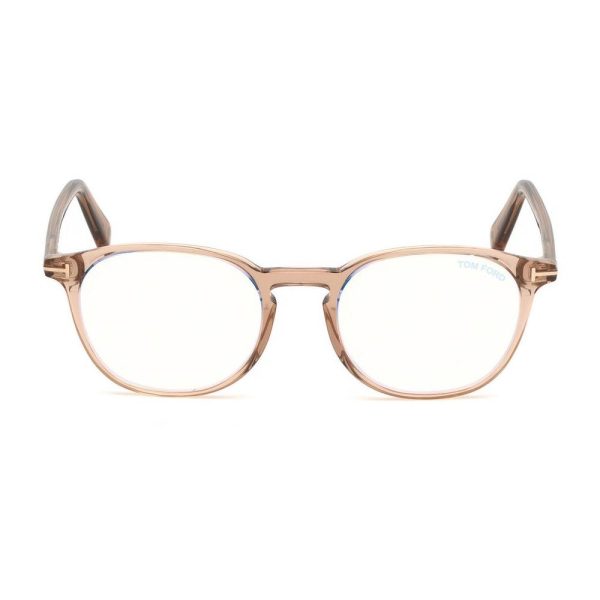 TOM FORD TF 5583-B 057 Unisex Optical Frame SHINY BEIGE