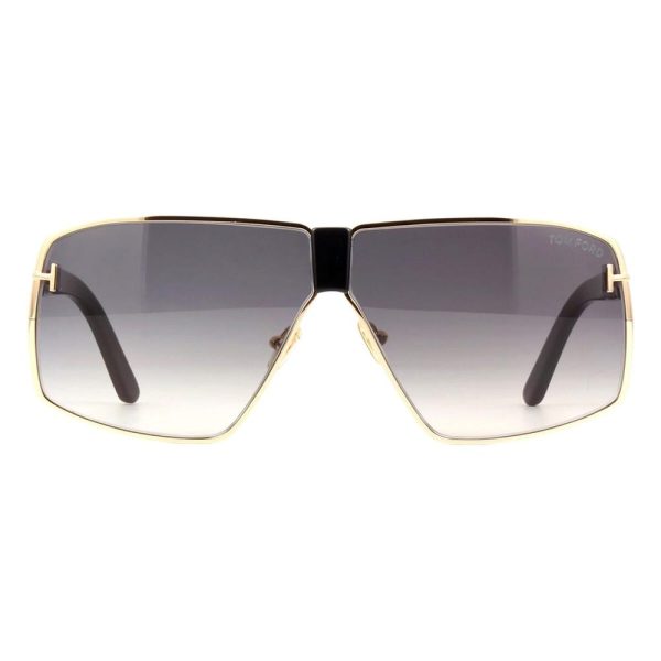 TOM FORD TF911 28B Men Sunglasses Shiny Gold and Black
