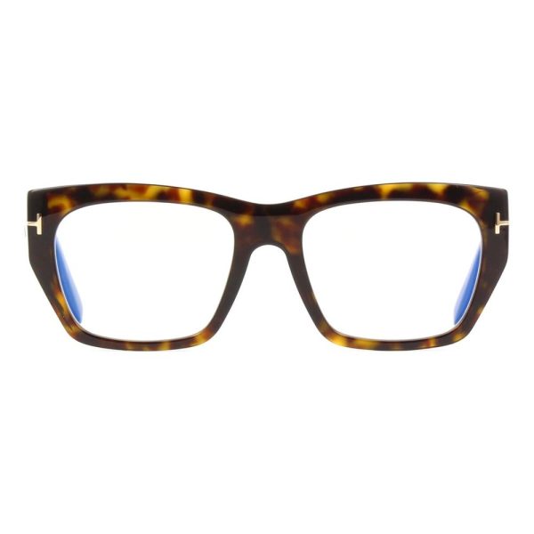 TOM FORD TF5846-B ECO 052 Women Optical Frame Shiny Dark Havana