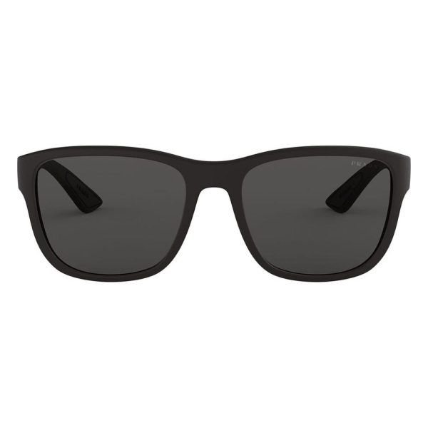 PRADA SPS 01U DG0-5S0 Unisex Sunglasses BLACK