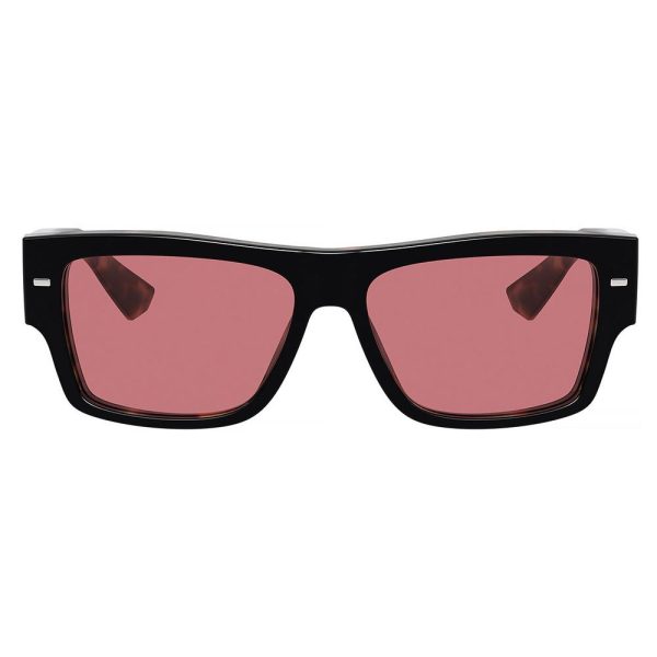 DOLCE&GABBANA DG 4451 3417/7N Men Sunglasses Black On Red Havana