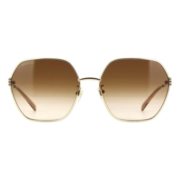 GUCCI GG1285SA 002 Women Sunglass GOLD