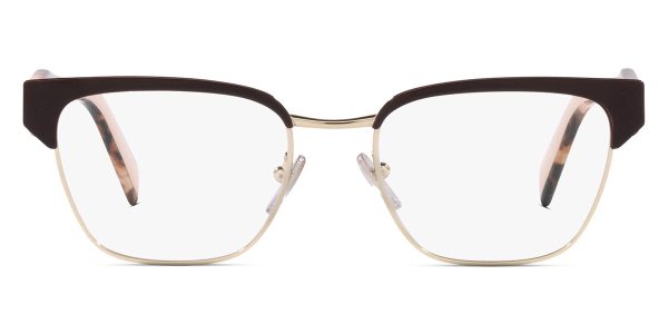 PRADA VPR 65Y KOF-1O1 Women Optical Frame Brown/Pale Gold