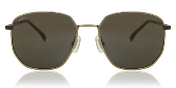 HUGO BOSS 1413/S 0NZJO Men Sunglasses Matte Gold Black