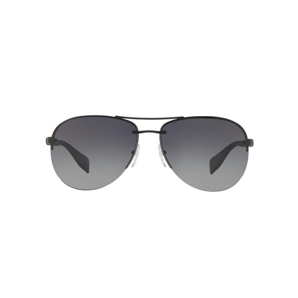 PRADA SPS 56M DG0-5W1 Men Sunglasses BLACK RUBBER