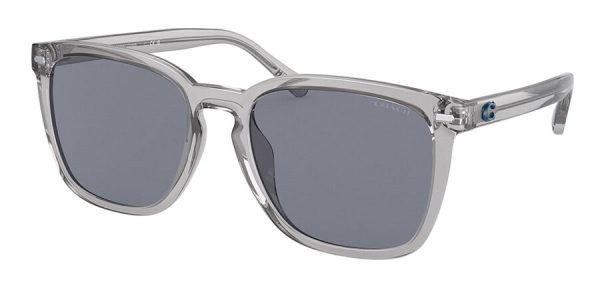 COACH HC8354U 571855 Men Sunglasses Transparent Grey