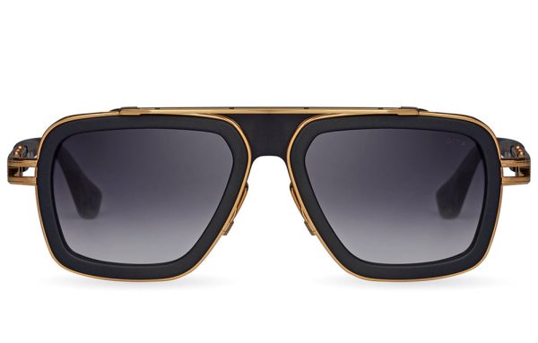 DITA DTS403-A-01 Unisex Sunglasses Matte Black - Yellow Gold