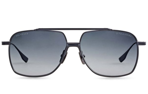DITA DTS100-A-04 Men Sunglasses Black Iron Matte Black