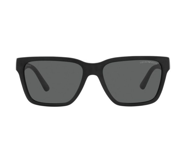 EMPORIO ARMANI EA 4177 5898/87 Unisex Sunglasses Matte Black