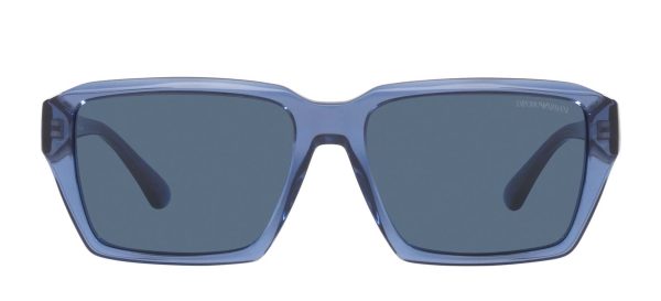 EMPORIO ARMANI EA 4186 507/80 3N Men Sunglasses TRANSPARENT BLUE