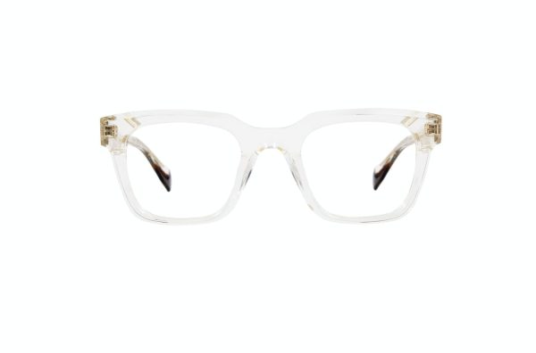 GIGISTUDIOS 67391/8 WRIGHT Men Optical Frame Crystal and golden core temples