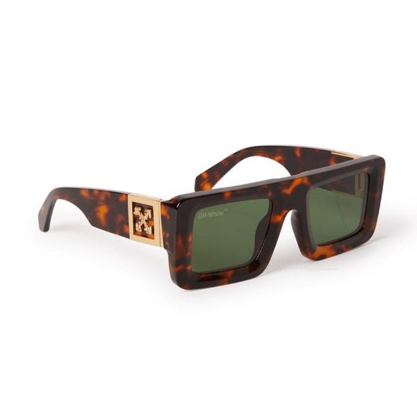 OFF-WHITE OERI049 6055 Unisex Sunglasses Havana Brown