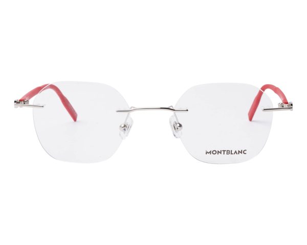 MONT BLANC MB0223O-003 Men Optical Frame Silver