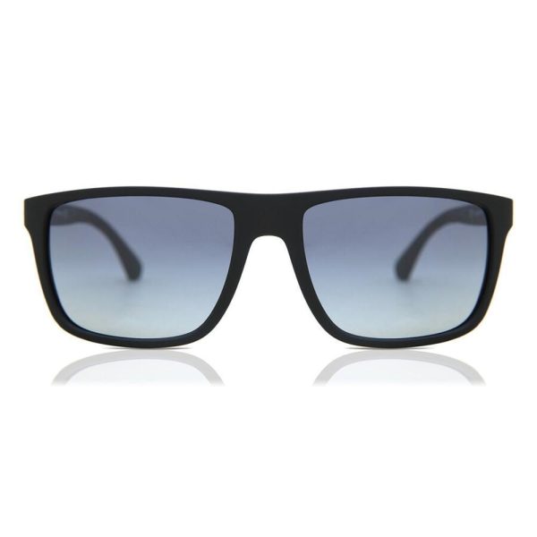 EMPORIO ARMANI EA 4033 564/4L Men Sunglass Black Rubber Blue