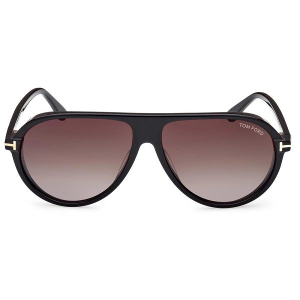 TOM FORD TF 1023 01B Men Sunglass SHINY BLACK