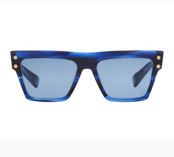 BALMAIN B-V BPS-121D Unisex Sunglasses Blue Swirl