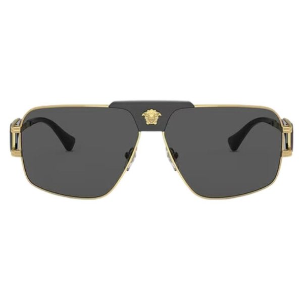 VERSACE VE 2251 1002/87 Men Sunglass Black & Gold