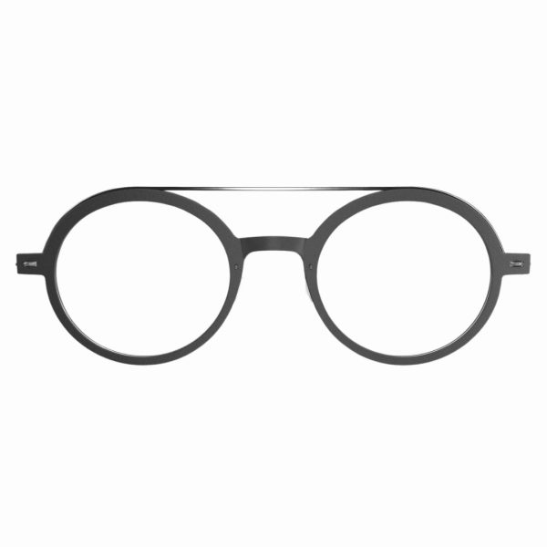 LINDBERG N.O.W TITANIUM 6543 Unisex Optical Frame Charcoal with silver temples