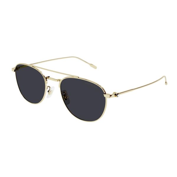 MONT BLANC MB0211S-005 Men Sunglasses GOLD - Image 2