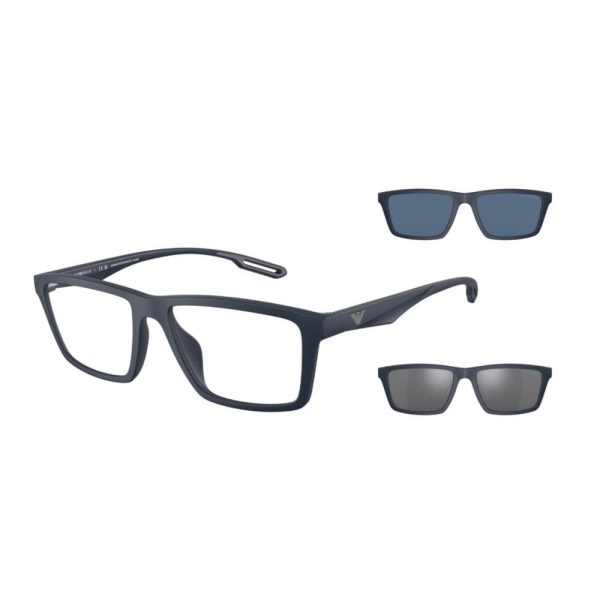 EMPORIO ARMANI EA 4189U 5088/1W Men Optical Frame MATTE BLUE - Image 2