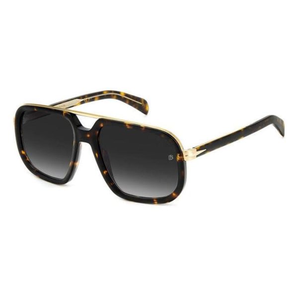 DAVID BECKHAM DB 7101/S 2IK9O Men Sunglasses Havana and gold - Image 2