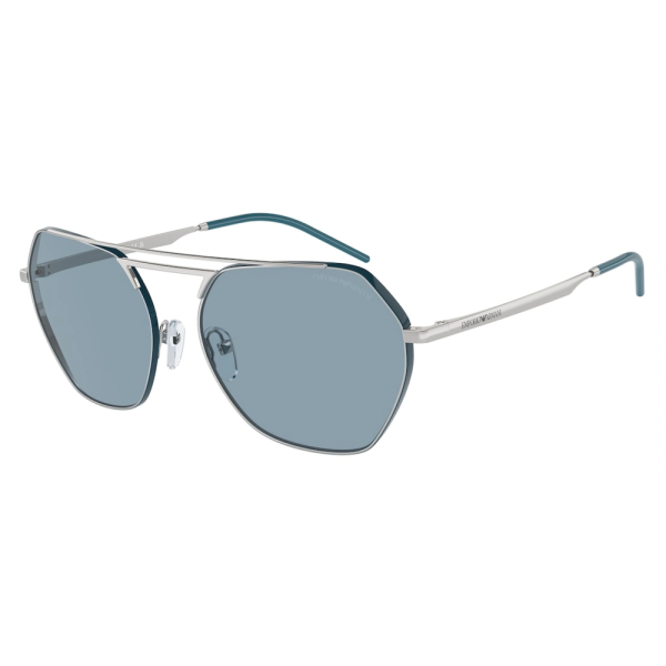 EMPORIO ARMANI EA 2148 3015/80 Women Sunglasses Shiny Silver - Image 2