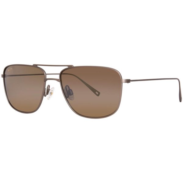 MAUI JIM MJ887-01 Unisex Sunglasses Satin Sepia - Image 2