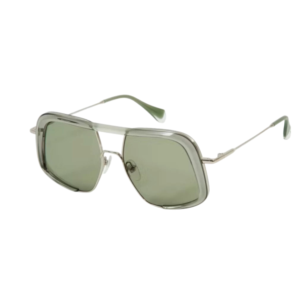 GIGISTUDIOS 6690/7 1190 M SIL Women Sunglasses Transparent green - Image 2
