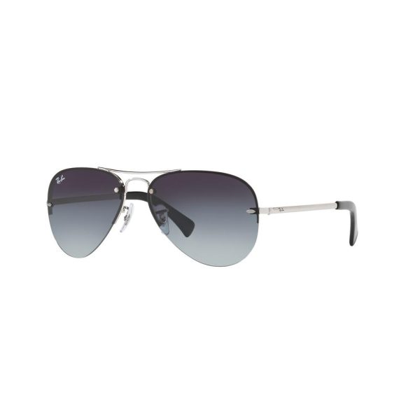 Ray-Ban RB 3449 003/8G Unisex Sunglasses Silver - Image 2
