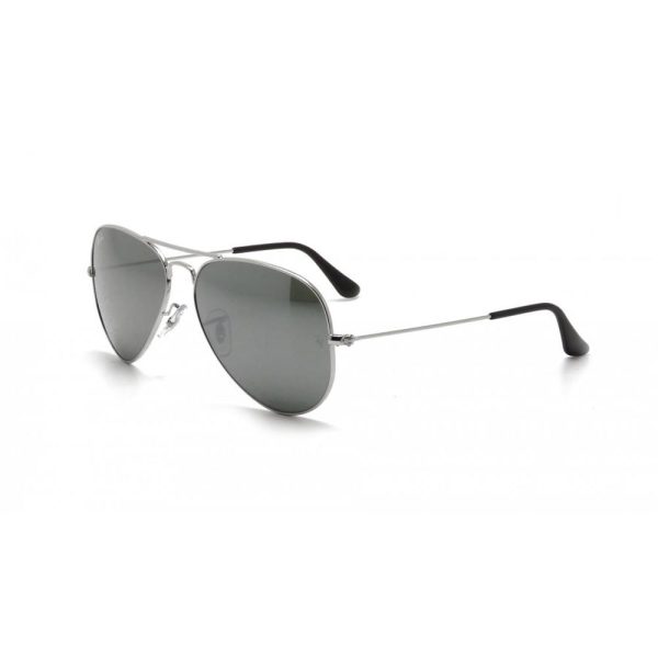 Ray-Ban RB3025 W3277 Aviator Unisex Sunglasses Silver - Image 2