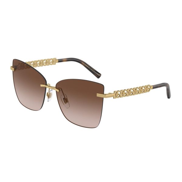 DOLCE&GABBANA DG 2289 02/13 WOMAN Sunglasses GOLD - Image 2