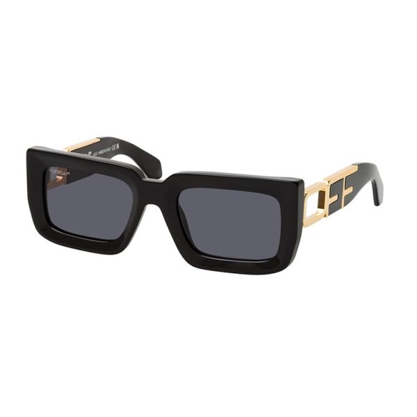 OFF-WHITE OERI073 1007 Unisex Sunglasses BLACK - Image 2