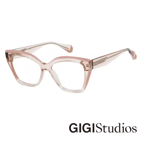 GIGISTUDIOS 6732/6 POPPY Women Optical Frame Translucent pink with solid pink lamination - Image 2
