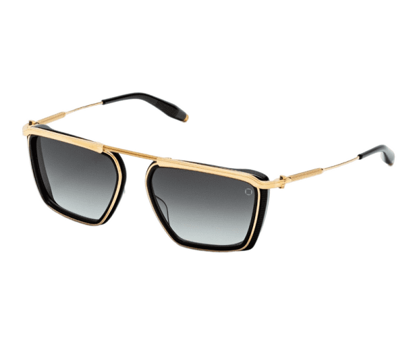 AKONI AKS-205A-57 Men Sunglasses Gold - Black - Image 2