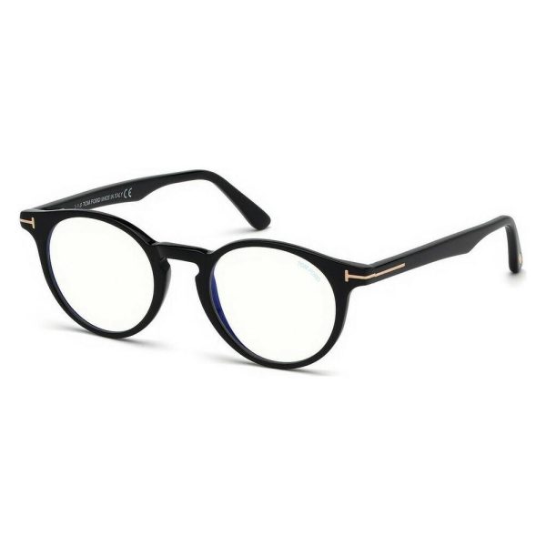 TOM FORD TF 5557-B 001 Unisex Optical Frame Shiny black - Image 2