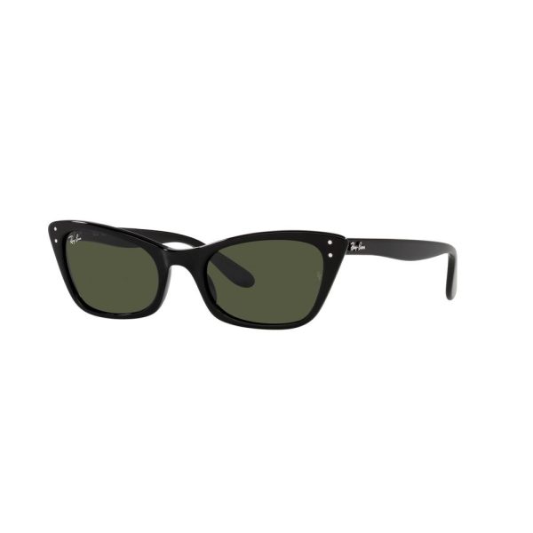 Ray-Ban RB2299 LADY BURBANK SH SU CATEYE Women Sunglasses Polished Black - Image 2
