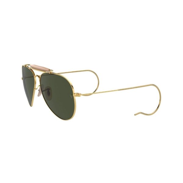 Ray-Ban RB3030 L0216 Unisex Sunglasses Polished Gold - Image 2